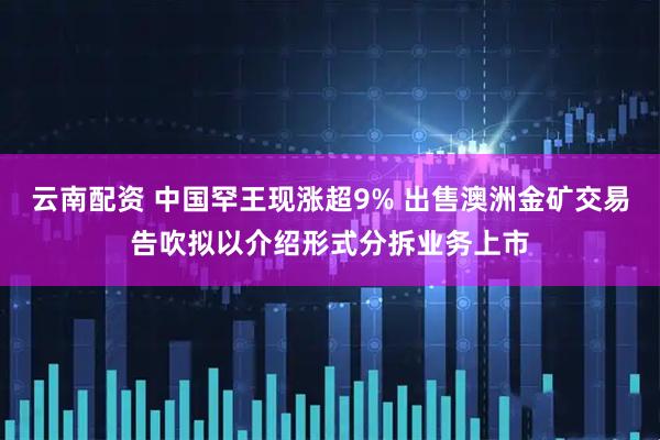 云南配资 中国罕王现涨超9% 出售澳洲金矿交易告吹拟以介绍形式分拆业务上市