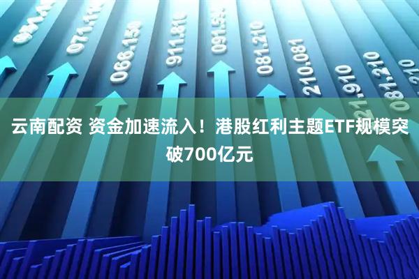 云南配资 资金加速流入！港股红利主题ETF规模突破700亿元